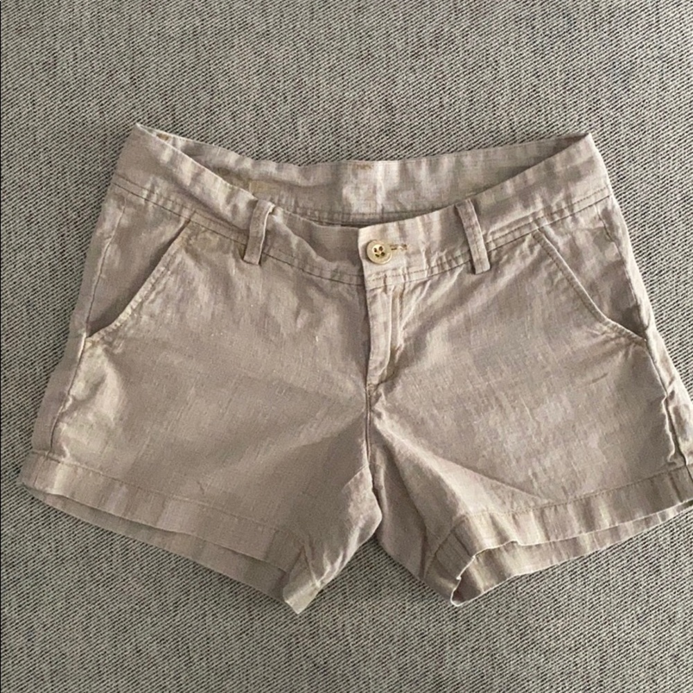 Lilly Pulitzer Callahan Shorts Golden Bronze Sz 2